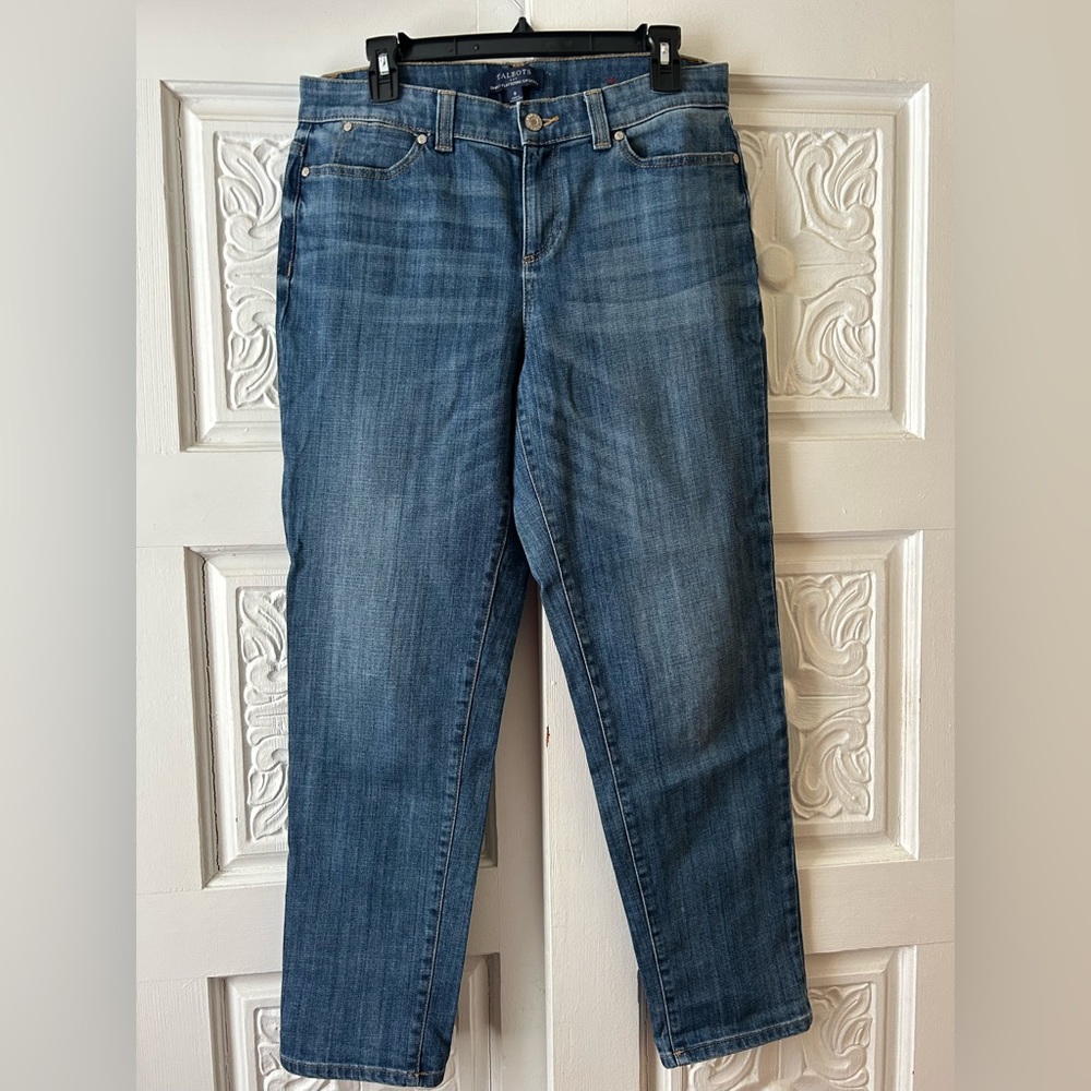 Talbots Simply Flattering 5-Pocket Denim Blue Jeans - Size 8
